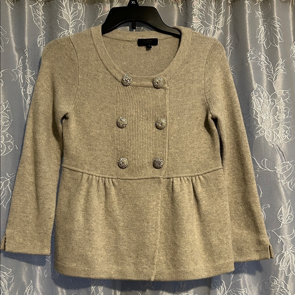 J. Crew Beige Sweater Cardigan - Picture 4 of 11